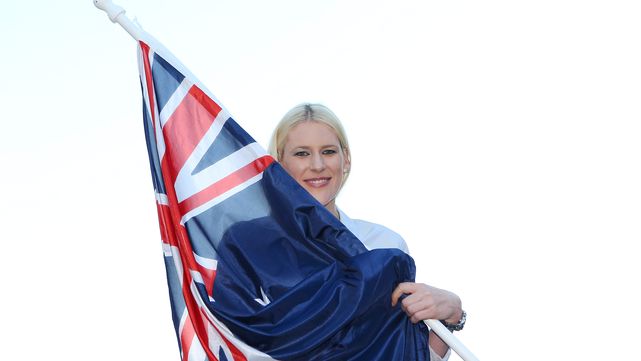 Australia's proud Flagbearer Lauren Jackson