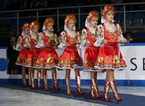 Russian medal presentation