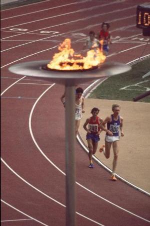 Olympic Flame in Action