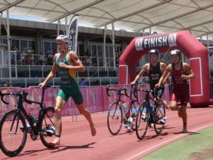 Jacob Birtwhistle heads out in front