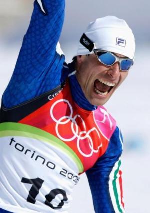 Giorgio Di Centa wins gold