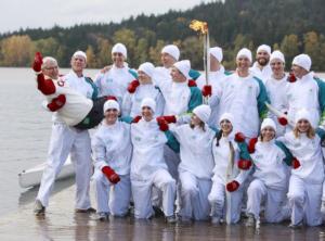 Gorden Campbell with the Canadian eight