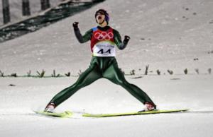 Andreas Kofler wins the silver medal