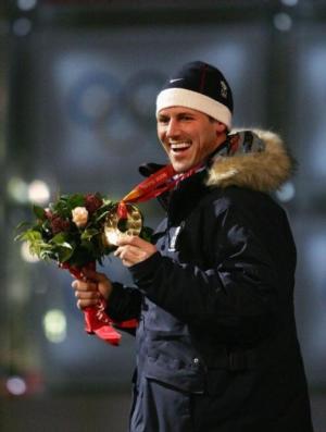 Gold medal winner Chad Hedrick