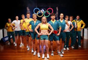 Athletes Model the Australian Olympic Team Uniform for London 2012