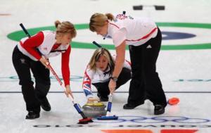 Great Britain early on the ice