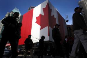 Maple leafed building