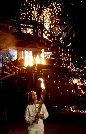 Olympic Torch Gets Brainy