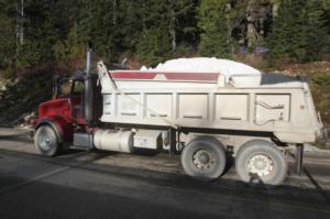 Truck of snow to Cypress