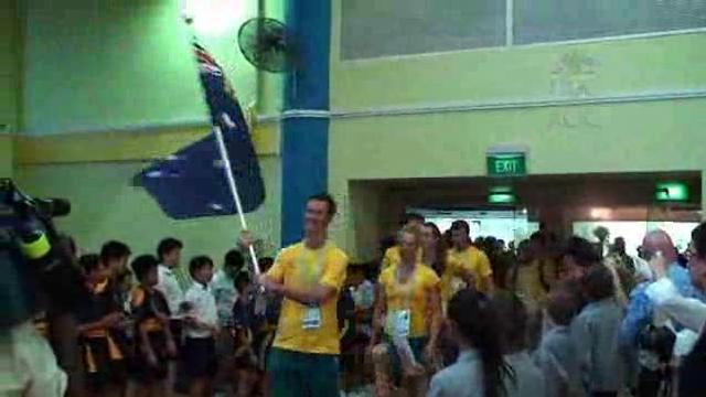 Australian Team welcomed to Singapore