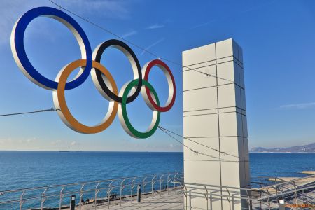 Olympic rings in Sochi