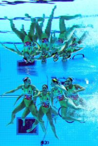 Olympics Day 13 - Synchronised Swimming