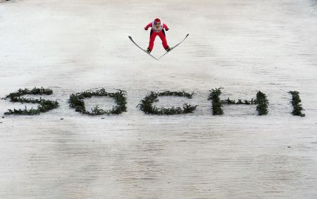 Sochi on ski jump