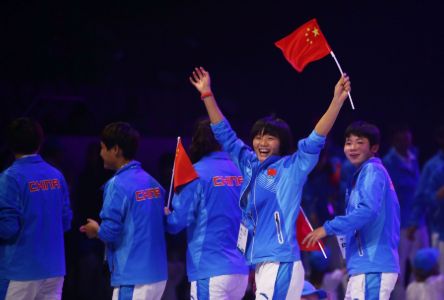 Chinese contingent celebrates