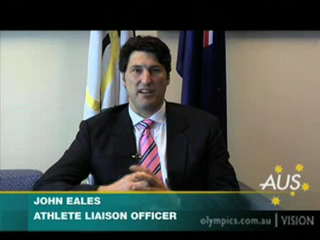 John Eales and his role as Athlete Liaision Officer