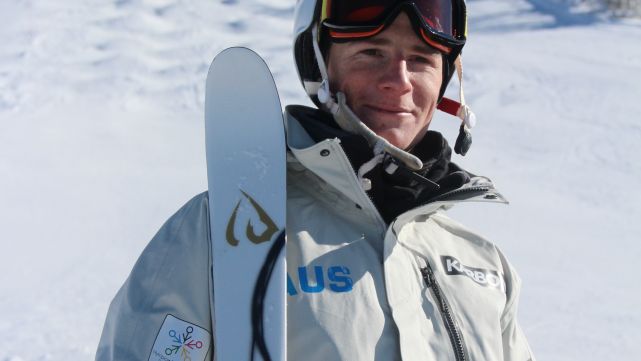 Matt Graham skiing to Sochi