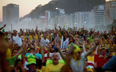 Brazilians Turn Out As National Team Faces Cameroon