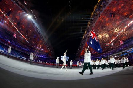 Chumpy leads out the Aussies