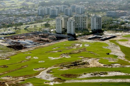 Aerial View of the Rio Olympics Golf Course July 2015