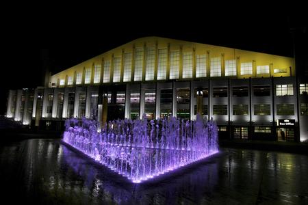 Wembley Arena lights up