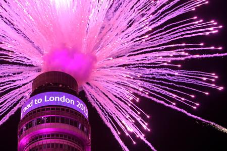 Fireworks Mark 1000 Days Till the London Olympics