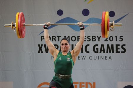 Camilla Fogagnolo in action at Pacific Games