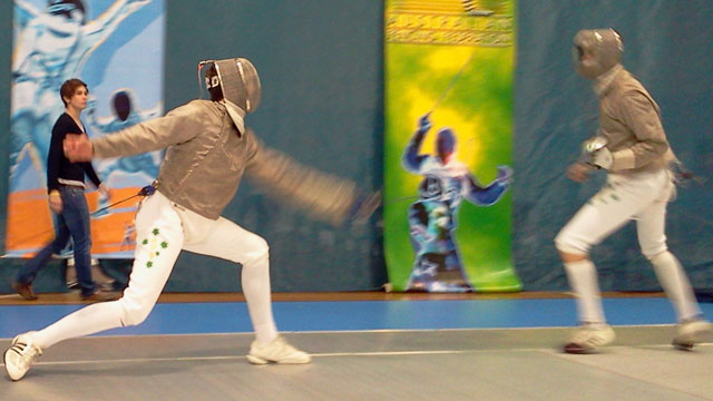 Lewis on the cusp of fencing in London
