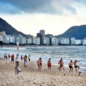 Beach football on Copacabana