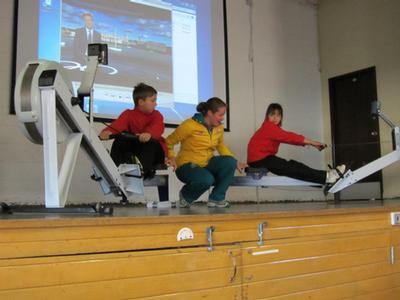 Students learn to erg