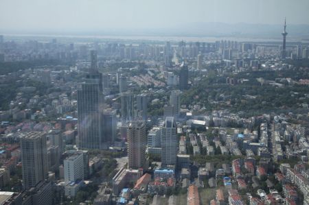 View of Nanjing CBD