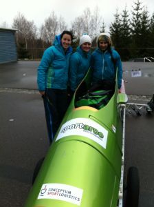 Women's Bobsleigh team Altenberg