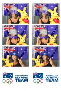 Jenny Owens in the photo booth