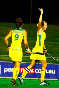 Jodie Celebrates her Perth Goal
