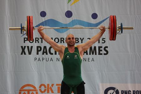Chamoun smiles at 2015 Pacific Games