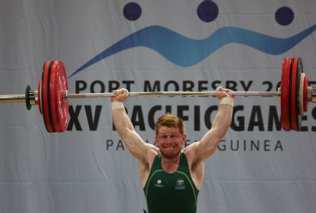 West Australian Matthew Munns at 2015 Pacific Games