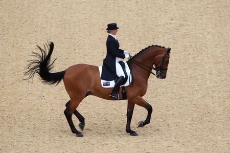 Oatley competes in dressage competition