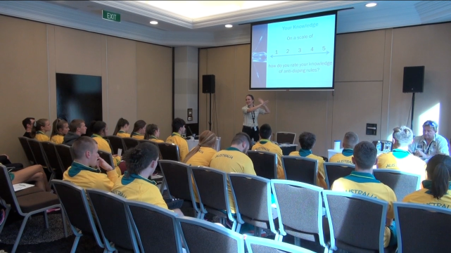 Athletes briefed on Anti-Doping policies