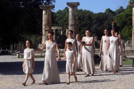 The torch in Ancient Olympia
