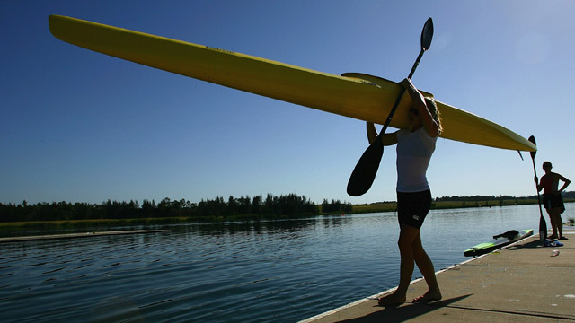 Flying Nicholls paddles for gold