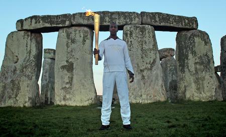 Athletics Champ Visits Stonehenge