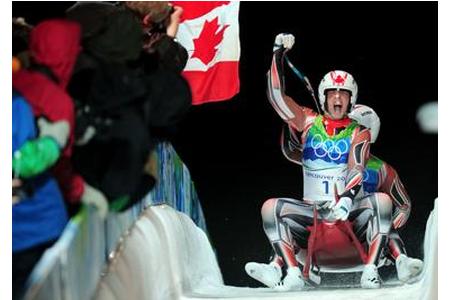 Canadian joy in the luge