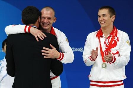 Russia's silver medallists