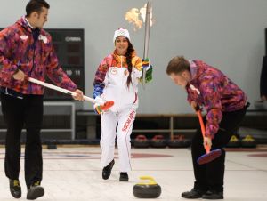 Torch Tries Curling