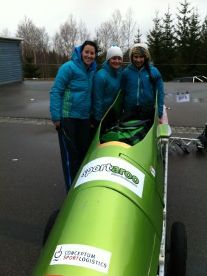 Women's Bobsleigh team Altenberg