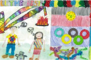 Village Art by Nishika from Sacred Heart Primary