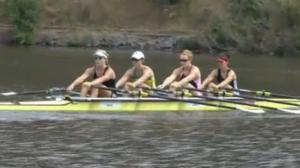 Women's quad in training