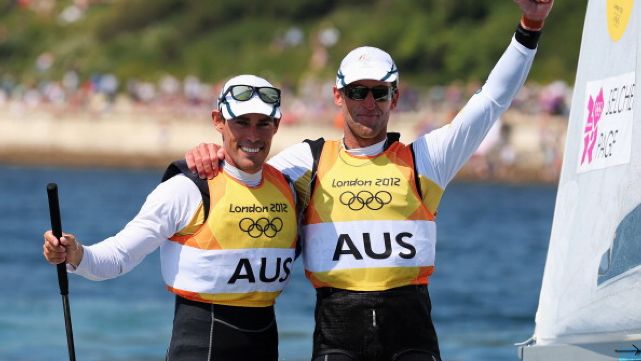 Gold for Australia in the 470 men's sailing