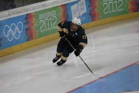 Sam skating on ice