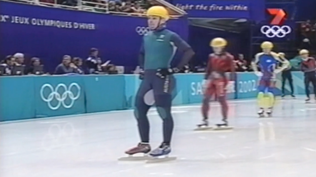 Steven Bradbury - 1000m short track skating semifinal