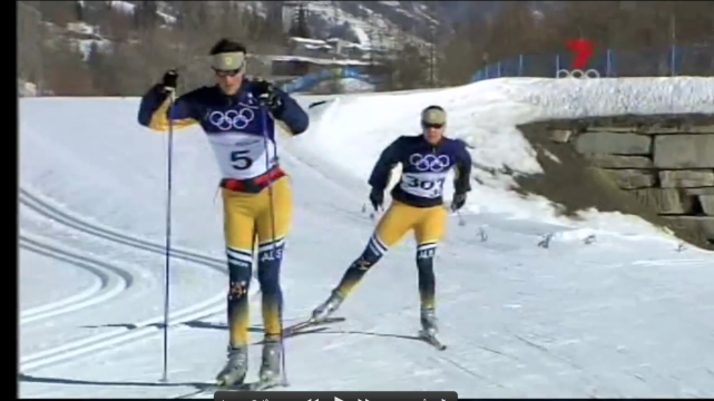 Esther Bottomley and Paul Murray cross country skiing